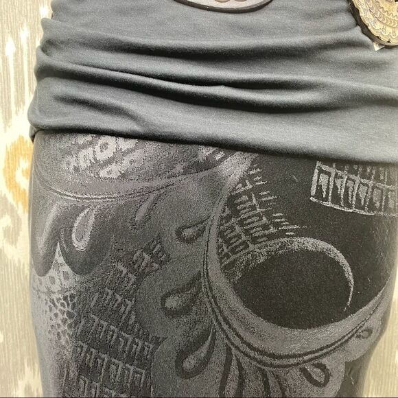 Ralph Lauren Spring 2007 Jet Black Stretch Silk Damask Piano Fringe Pencil Skirt - Picture 12 of 16